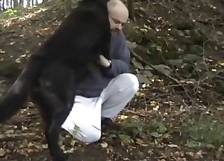 Dude fucked by his mutt from behind