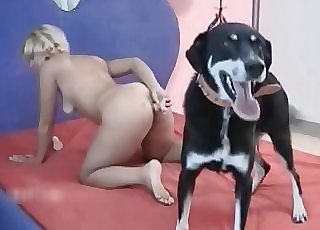 Dog fucked a fantastic milf with zeal and intensity