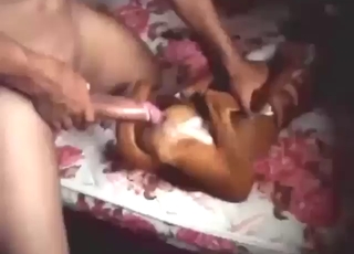 Guy is going to thrust with passion, DOG CUMS