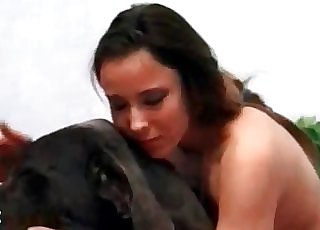 Tight wet crack brutally fucked by a horny doggy