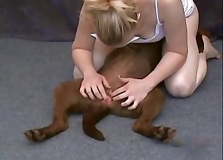 Playing with nice hole of my sexy doggy