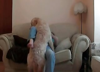 Tastey juicy cootchie licked by a doggy