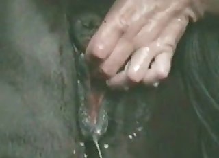 Dripping animal cunt fisted hard