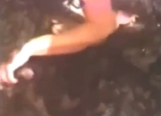 Sexy-looking brunette mom takes dog's dick